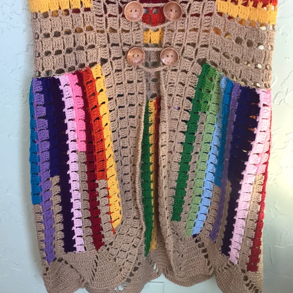 Free People Rainbow Sweater Cardigan🌈 - Picture 4 of 8